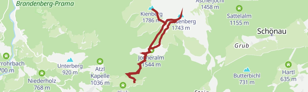 Route map: 3-Gipfel-Tour Kienberg-Plessenberg-Heuberg